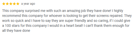 Screening DunRite 5-star Google review 5
