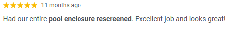 Screening DunRite 5-star Google review 14
